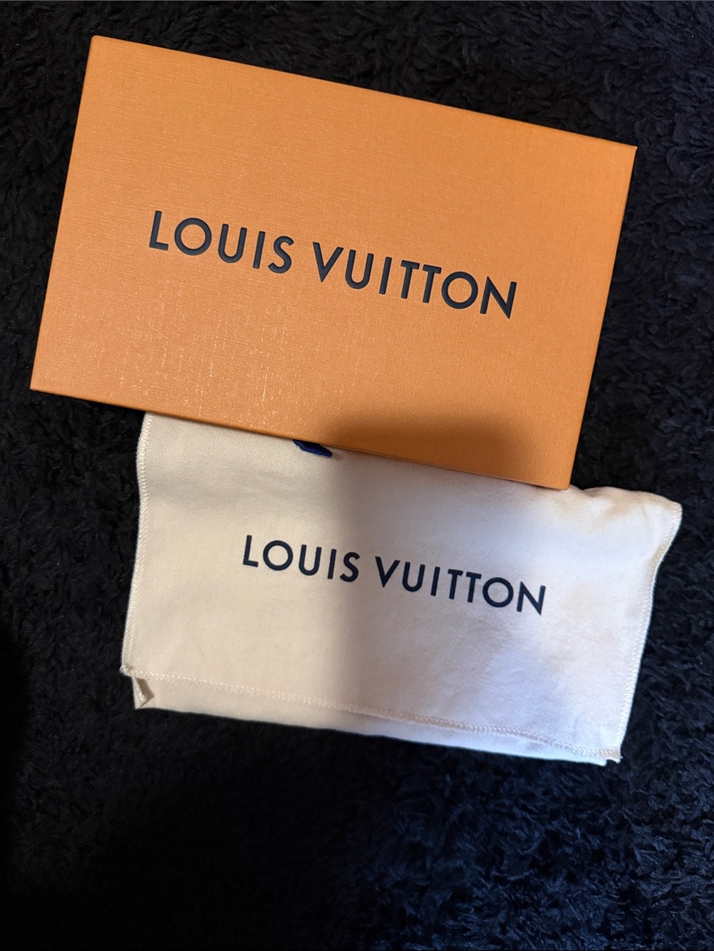 Louis Vuitton Orange Box with Cream Dust Bag